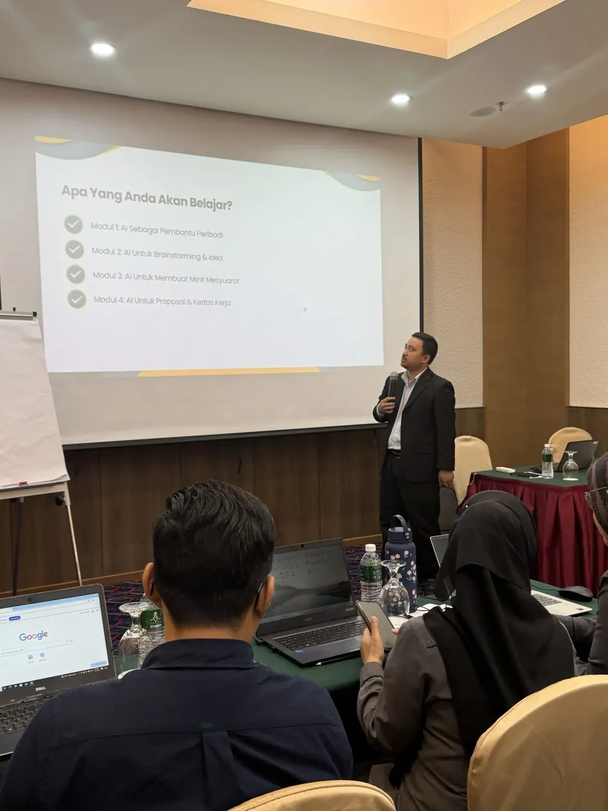 Pengenalan modul 1 hingga 4 kepada peserta MAINS